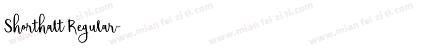 Shorthalt Regular字体转换